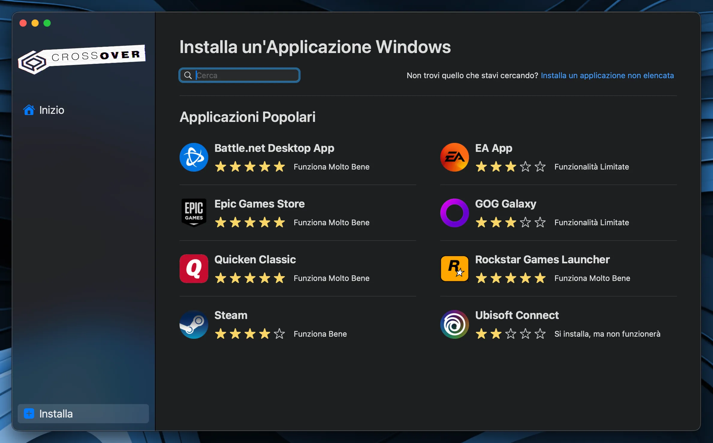 Settima immagine tutorial: installazione di CrossOver